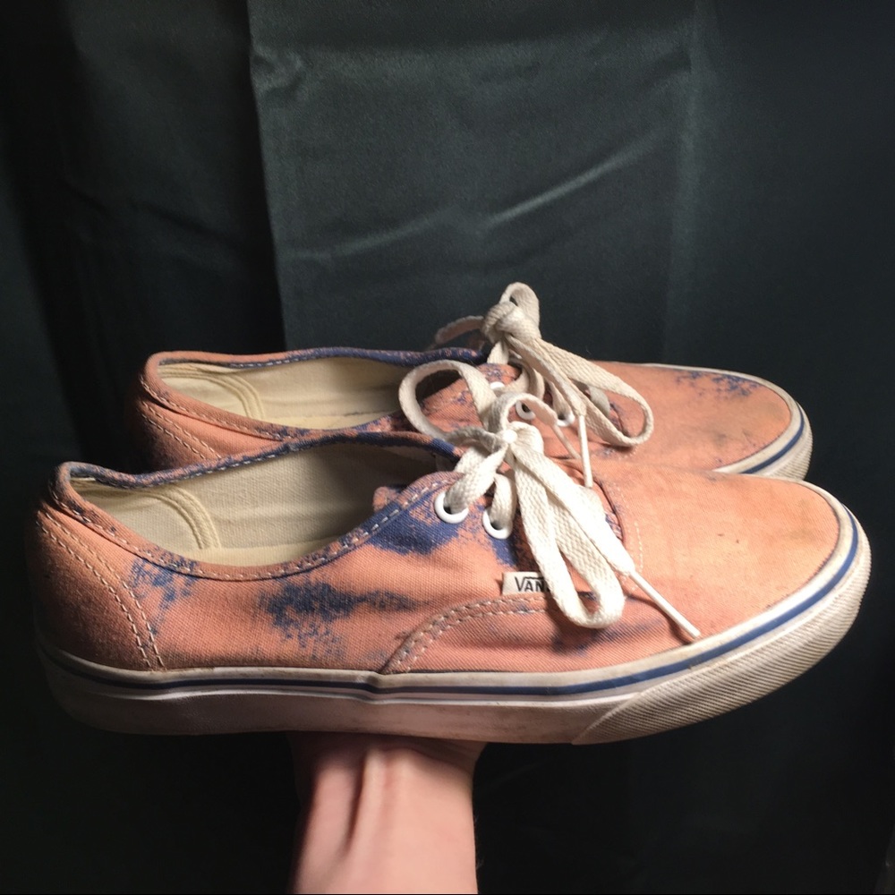 Vans classics handmade bleach splatter-print